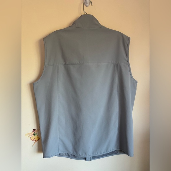 Antigua Demand Sleeveless Jacket Ahead USA Gray Shirt Size Large - Picture 4 of 8